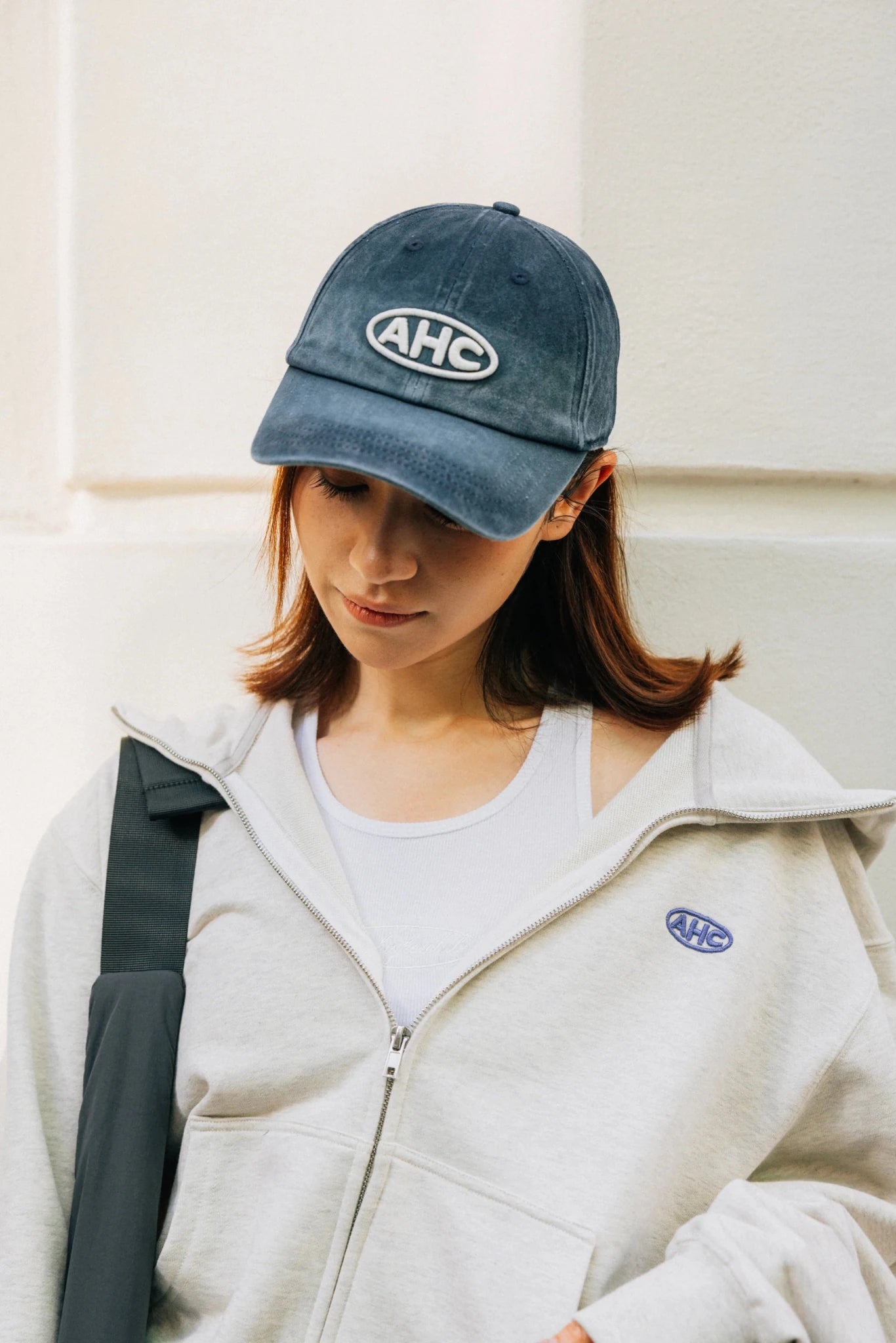 Aim Higher Club Gradient Oval Logo Cap / Washed Navy - GROGROCERY