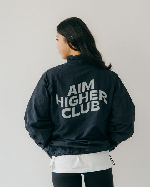 Aim Higher Club Half Zip Windbreaker/ Navy - GROGROCERY