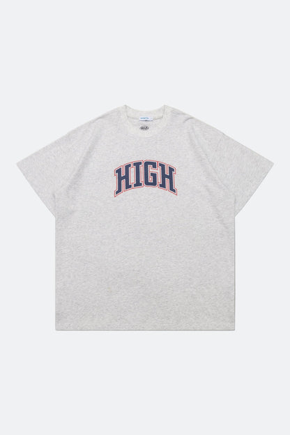 Aim Higher Club High College Unisex Logo Tee/ Flecking Grey - GROGROCERY