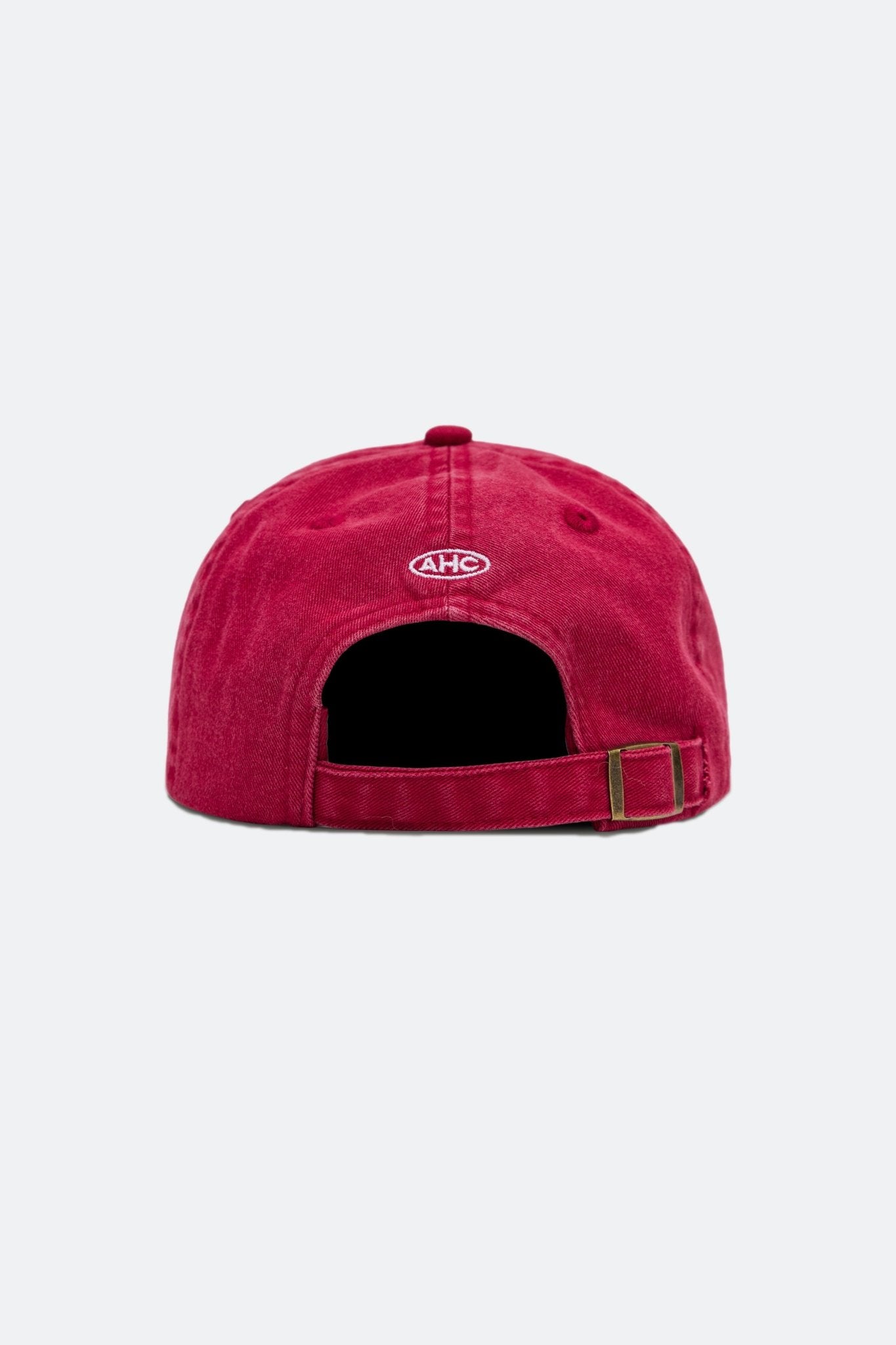 Aim Higher Club Light Washed Classic Script Cap/ Red - GROGROCERY