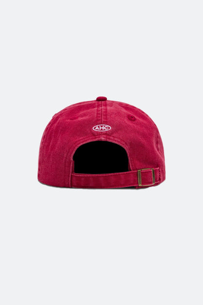 Aim Higher Club Light Washed Classic Script Cap/ Red - GROGROCERY