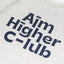 Aim Higher Club Logo Tee/ Light Flecking Grey - GROGROCERY