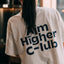 Aim Higher Club Logo Tee/ Light Flecking Grey - GROGROCERY