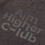 Aim Higher Club Logo Tee/ Washed Charcoal Navy - GROGROCERY