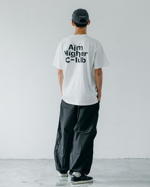 Aim Higher Club Logo Tee/ White - GROGROCERY