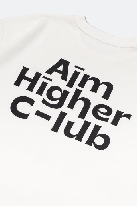 Aim Higher Club Logo Tee/ White - GROGROCERY