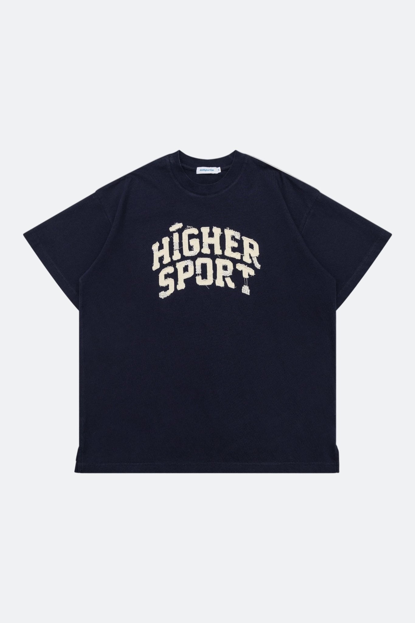 Aim Higher Club Sport Distressed Unisex Tee/ Navy - GROGROCERY