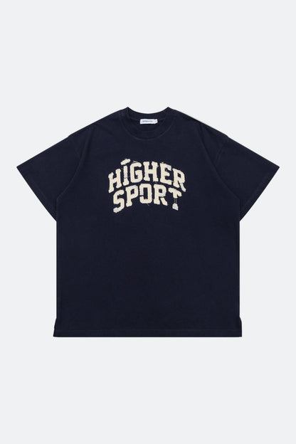 Aim Higher Club Sport Distressed Unisex Tee/ Navy - GROGROCERY