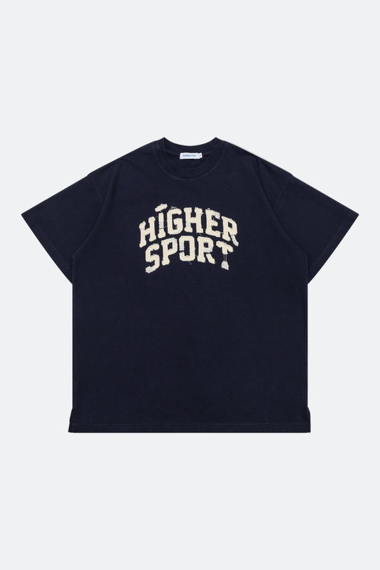 Aim Higher Club Sport Distressed Unisex Tee/ Navy - GROGROCERY