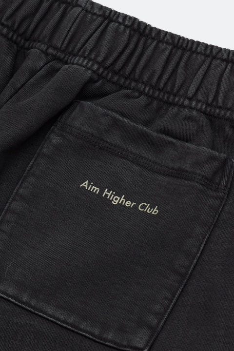Aim Higher Club Sweat Pants/ Washed Black - GROGROCERY