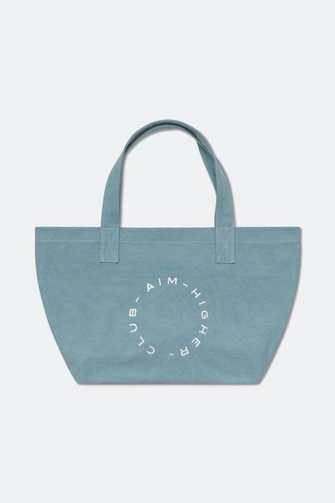 Aim Higher Club Tote Bag/ Water Blue - GROGROCERY