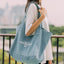 Aim Higher Club Tote Bag/ Water Blue - GROGROCERY