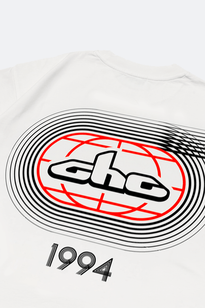Aim Higher Club Track Graphic Tee/ Off White - GROGROCERY