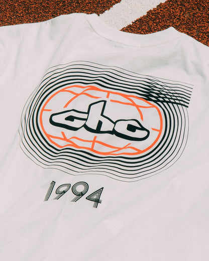 Aim Higher Club Track Graphic Tee/ Off White - GROGROCERY