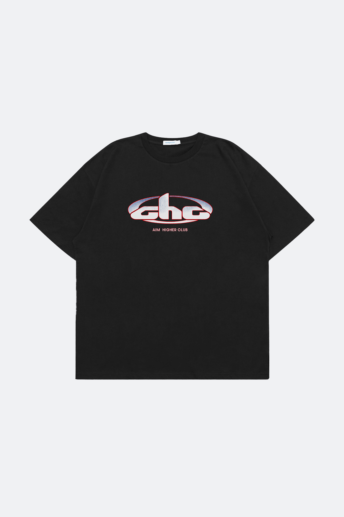 Aim Higher Club Track Retro Logo Tee/ Black - GROGROCERY