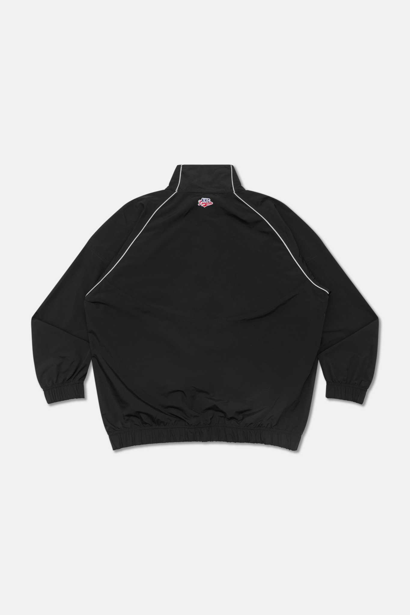 Aim Higher Club Unisex College Emblem Reflective Half Zip Windbreaker/ Black - GROGROCERY