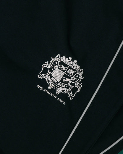 Aim Higher Club Unisex College Emblem Reflective Track Pants/ Black - GROGROCERY