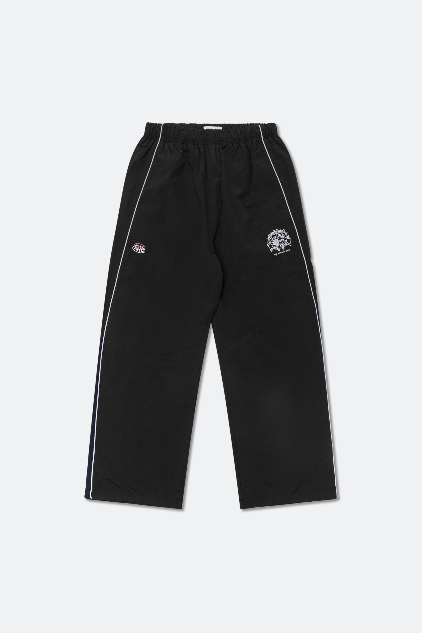 Aim Higher Club Unisex College Emblem Reflective Track Pants/ Black - GROGROCERY