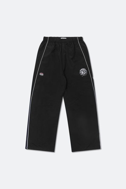 Aim Higher Club Unisex College Emblem Reflective Track Pants/ Black - GROGROCERY