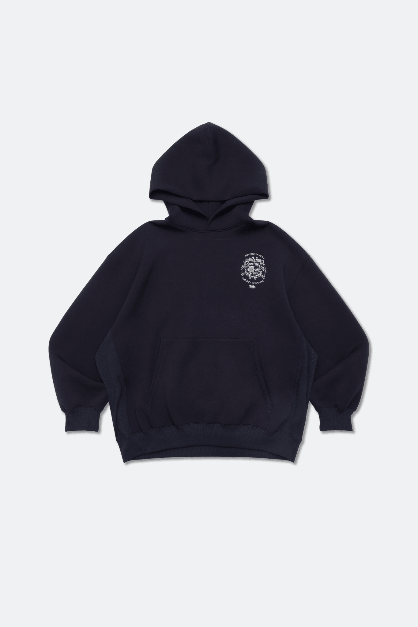 Aim Higher Club Unisex Faculty of Sports Emblem Soft Hoodie/ Navy - GROGROCERY