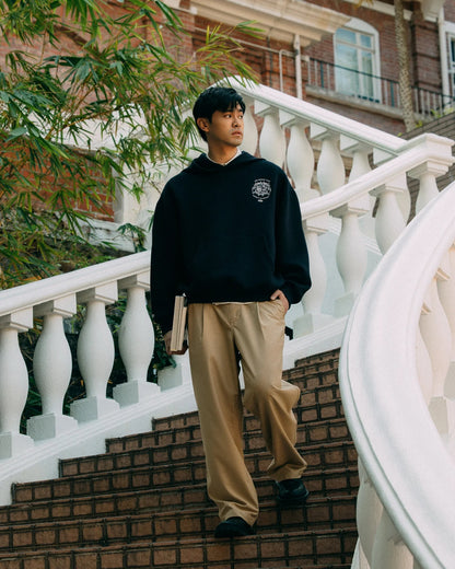 Aim Higher Club Unisex Faculty of Sports Emblem Soft Hoodie/ Navy - GROGROCERY