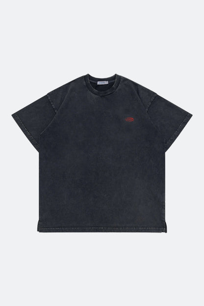 Aim Higher Club Unisex Logo Motion Tee/ Washed Charcoal - GROGROCERY