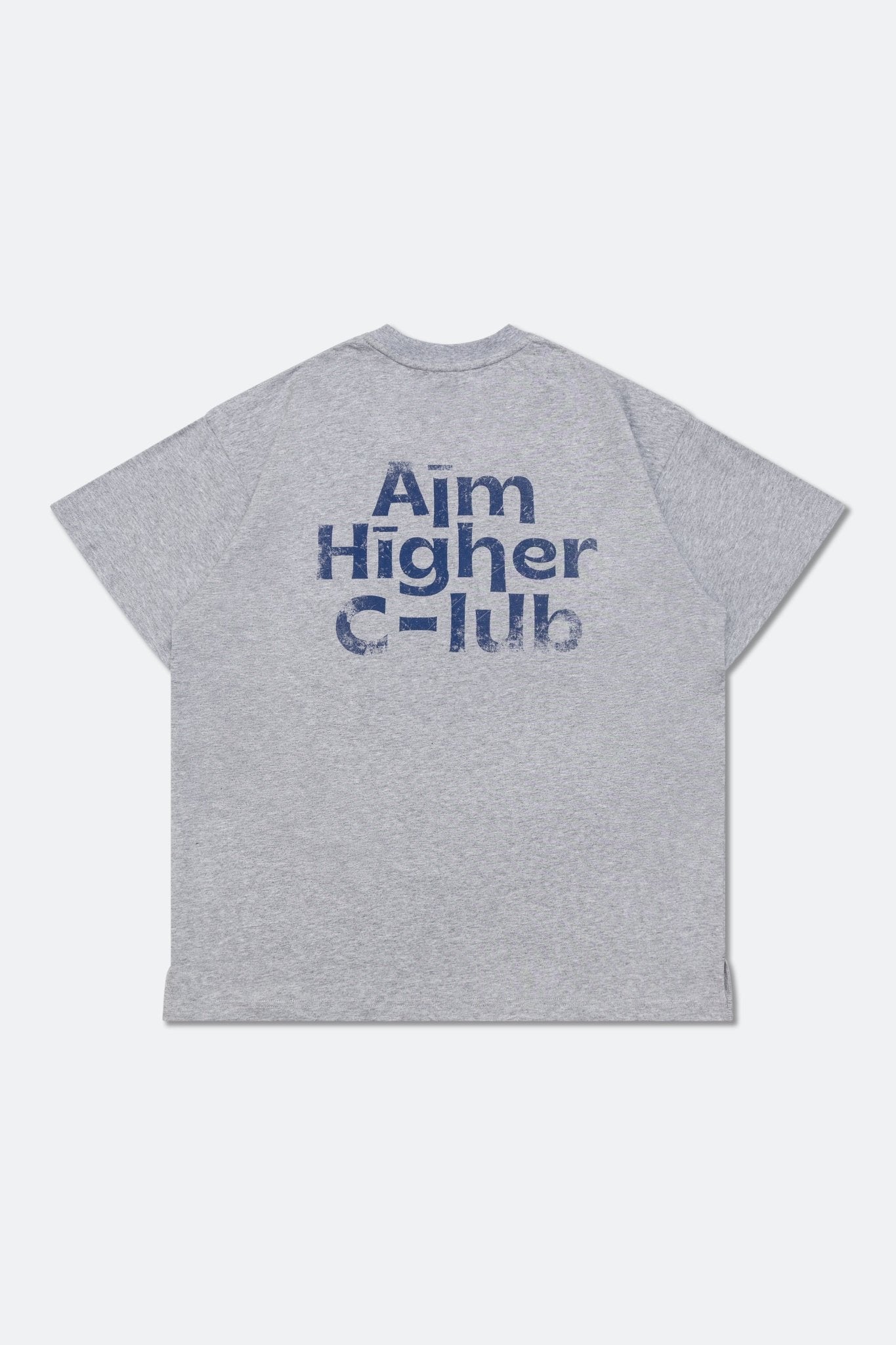 Aim Higher Club Unisex Logo Tee/ Flecking Grey - GROGROCERY