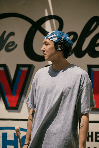 Aim Higher Club Unisex Logo Tee/ Flecking Grey - GROGROCERY