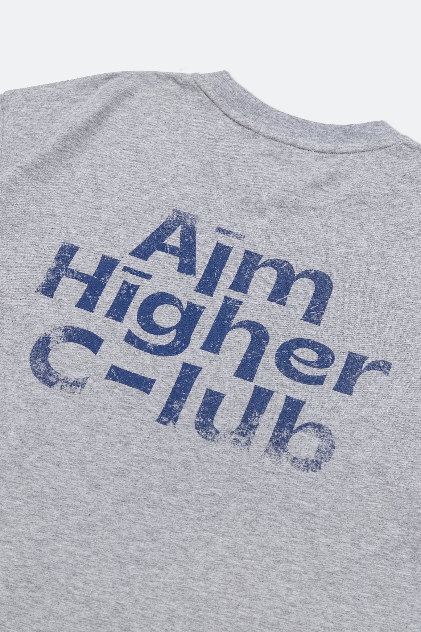 Aim Higher Club Unisex Logo Tee/ Flecking Grey - GROGROCERY
