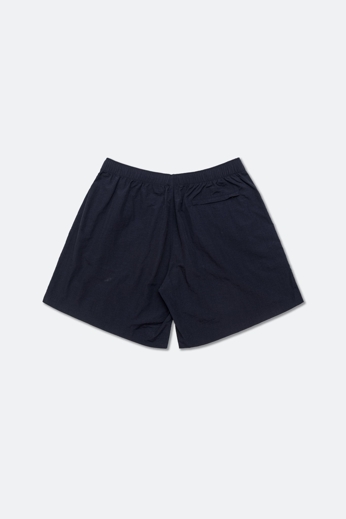 Aim Higher Club Unisex Retro Oval Logo Nylon Shorts/ Navy - GROGROCERY