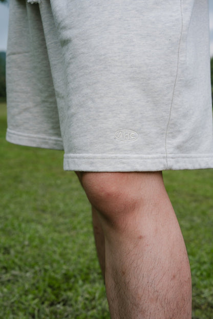 Aim Higher Club Unisex Sweat Shorts/ Flecking Grey - GROGROCERY