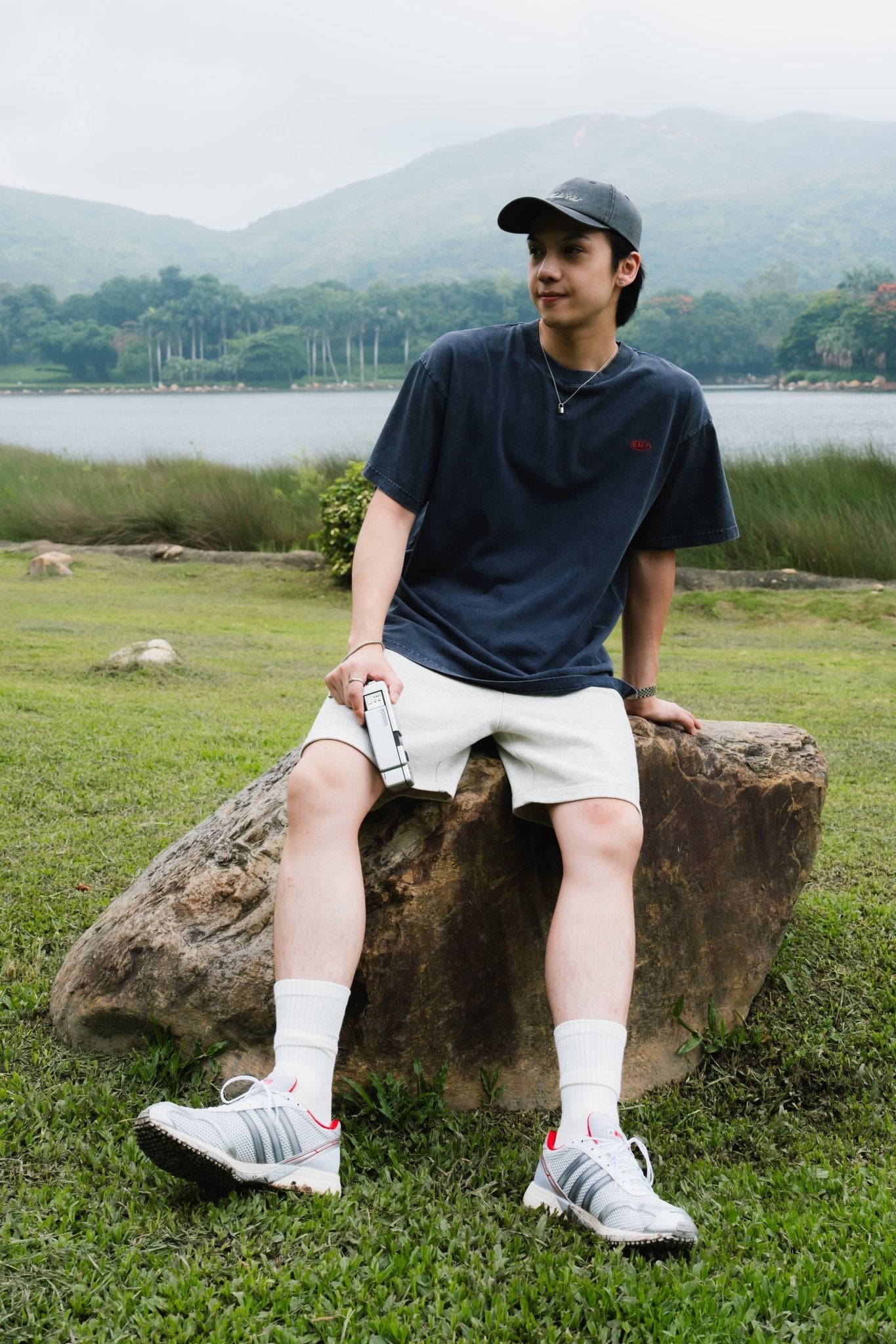 Aim Higher Club Unisex Sweat Shorts/ Flecking Grey - GROGROCERY
