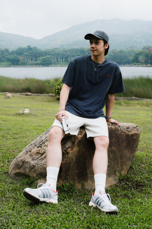 Aim Higher Club Unisex Sweat Shorts/ Flecking Grey - GROGROCERY