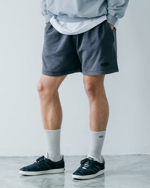 Aim Higher Club Unisex Sweat Shorts/ Washed Charcoal Navy - GROGROCERY