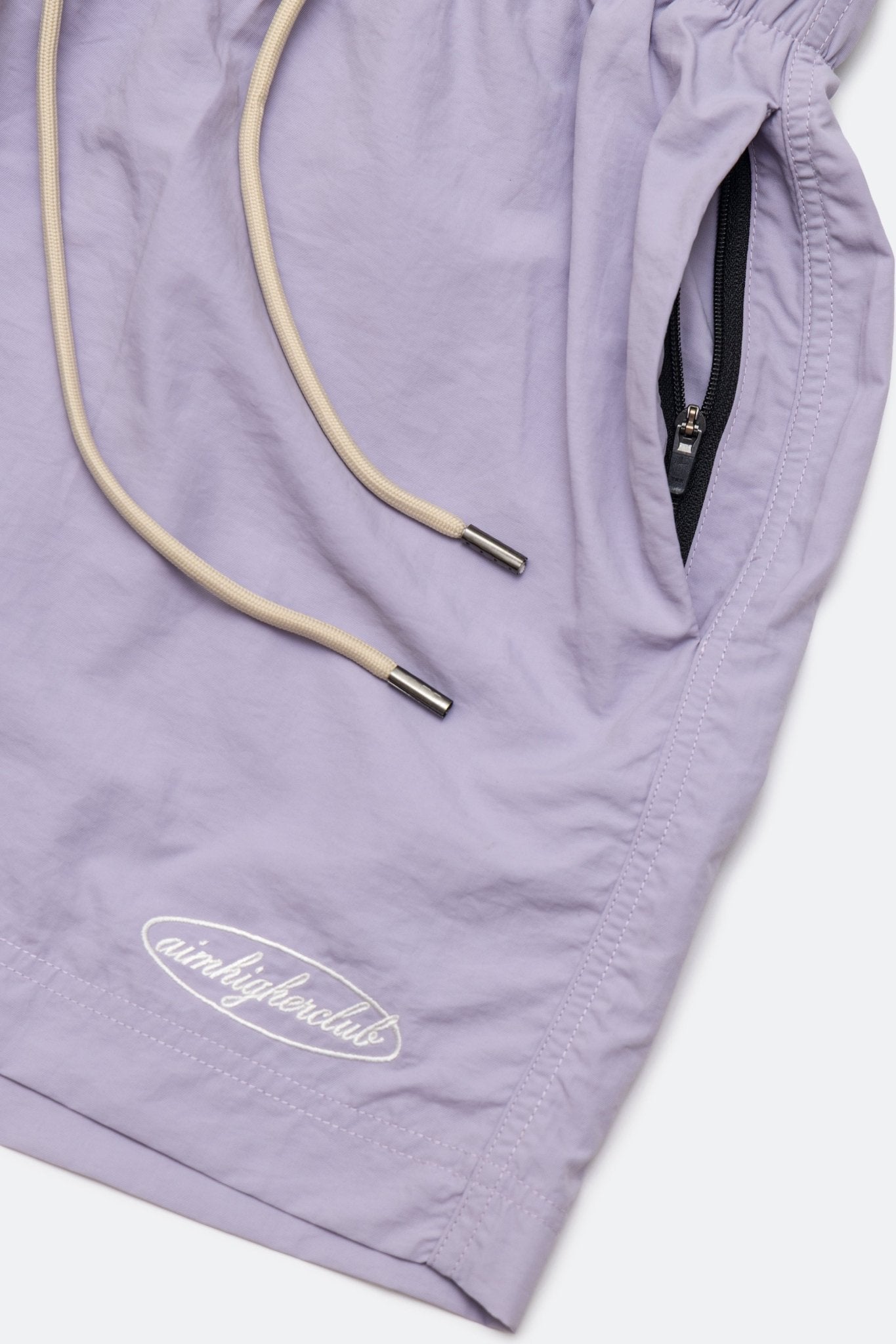 Aim Higher Club Women Oval Logo Nylon Shorts/ Baby Purple - GROGROCERY