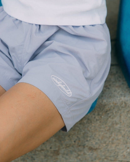 Aim Higher Club Women Oval Logo Nylon Shorts/ Baby Purple - GROGROCERY