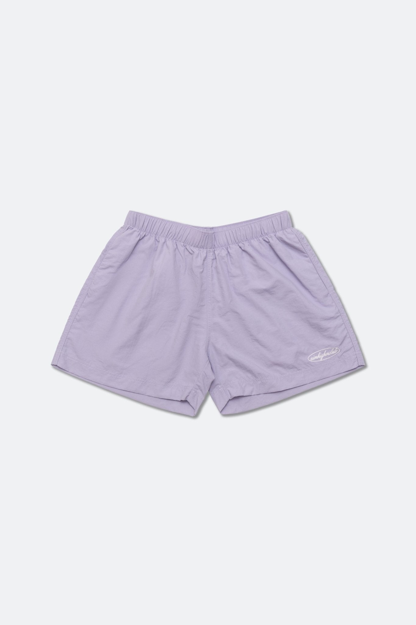 Aim Higher Club Women Oval Logo Nylon Shorts/ Baby Purple - GROGROCERY