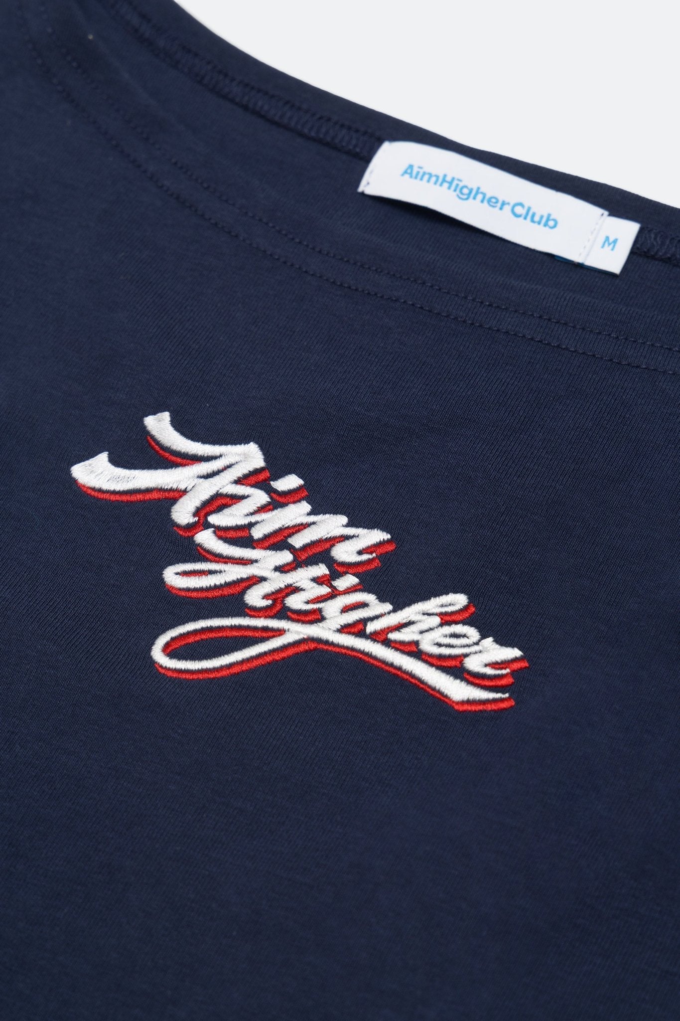 AIM HIGHER CLUB x IMAGINARY MECHANIC SUMMER CLUB SLEEVELESS WOMAN TOP/ NAVY - GROGROCERY