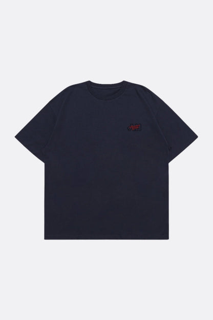 AIM HIGHER CLUB X IMAGINARY MECHANIC SUMMER CLUB UNISEX LOGO TEE/ NAVY - GROGROCERY