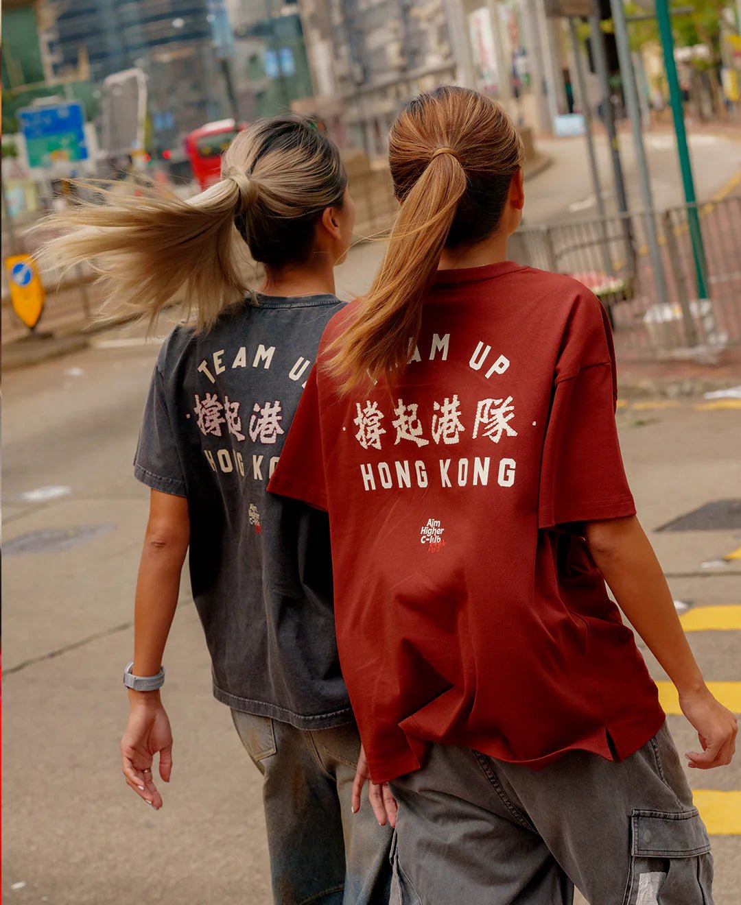 Aim Higher Club x SportsRoad 撐起港隊 Tee/ Team Red - GROGROCERY