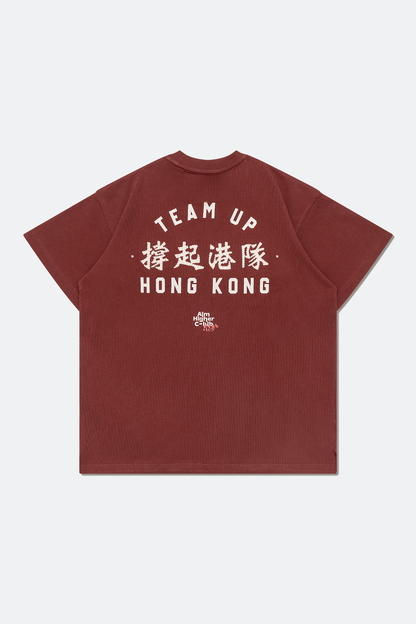 Aim Higher Club x SportsRoad 撐起港隊 Tee/ Team Red - GROGROCERY