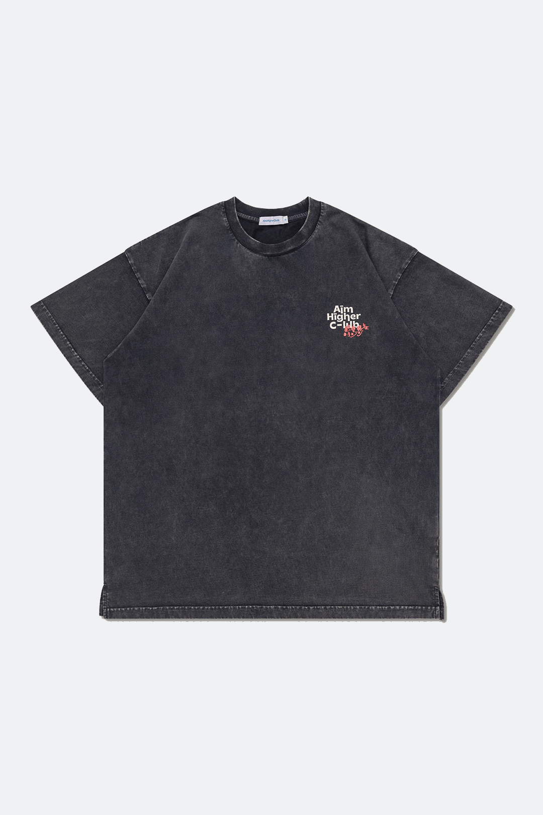 Aim Higher Club x SportsRoad 撐起港隊 Tee/ Washed Charcoal - GROGROCERY