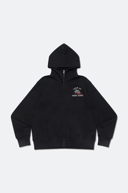 Aim Higher Club x SportsRoad 撐起港隊 Zip Up Hoodies/Black - GROGROCERY