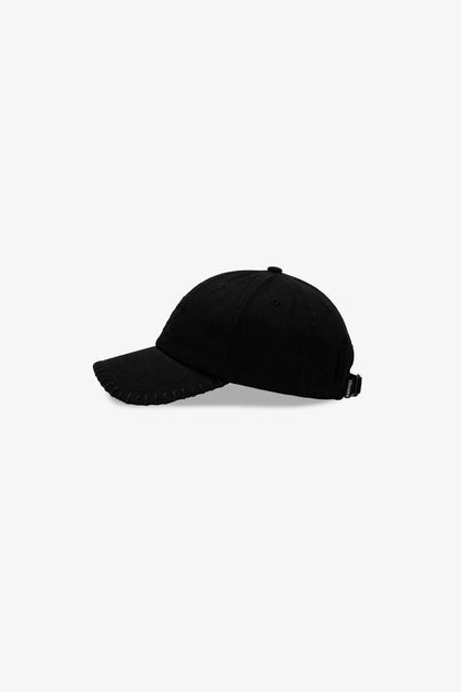 ANYHEX 000000 STITCHING CAP/ BLACK - GROGROCERY