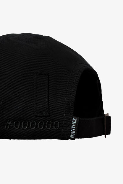 ANYHEX 000000 STITCHING CAP/ BLACK - GROGROCERY