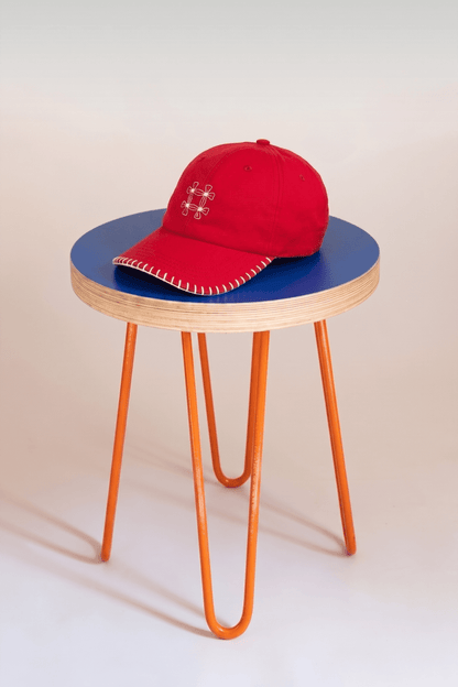 ANYHEX BRIGHT STITCHING CAP/ RED - GROGROCERY
