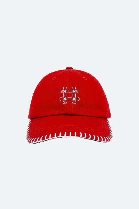 ANYHEX BRIGHT STITCHING CAP/ RED - GROGROCERY