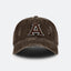 APOSTLES A006 / WASHED DISTRESSED LETTER A CAP - COFFEE - GROGROCERY