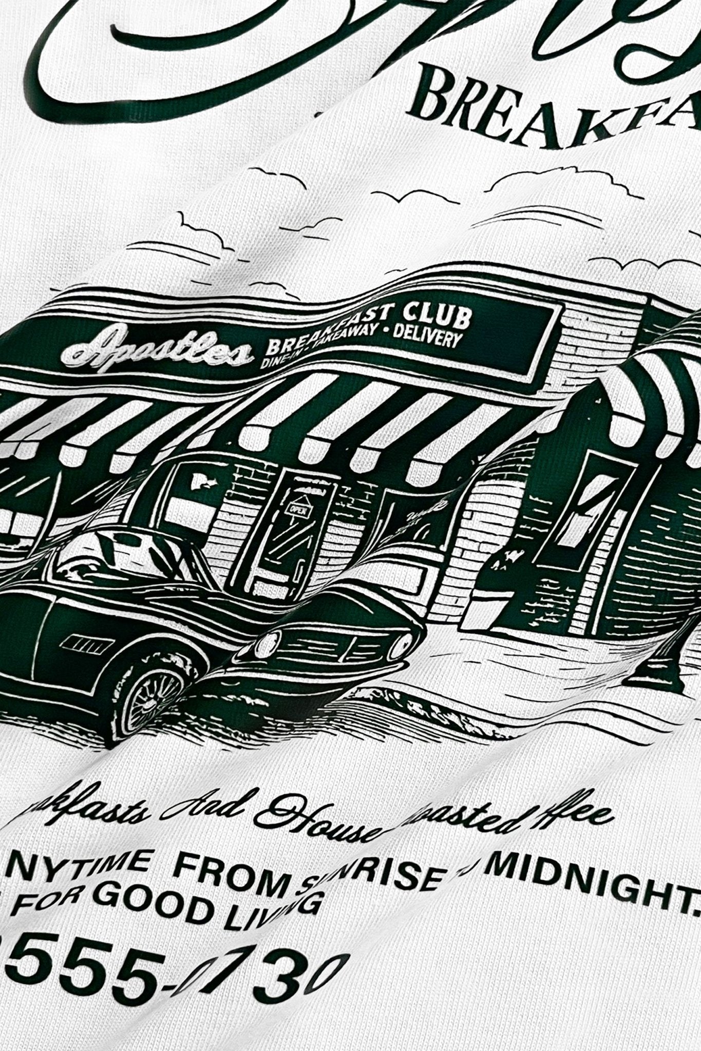 APOSTLES BREAKFAST CLUB CREW TEE – WHITE - GROGROCERY