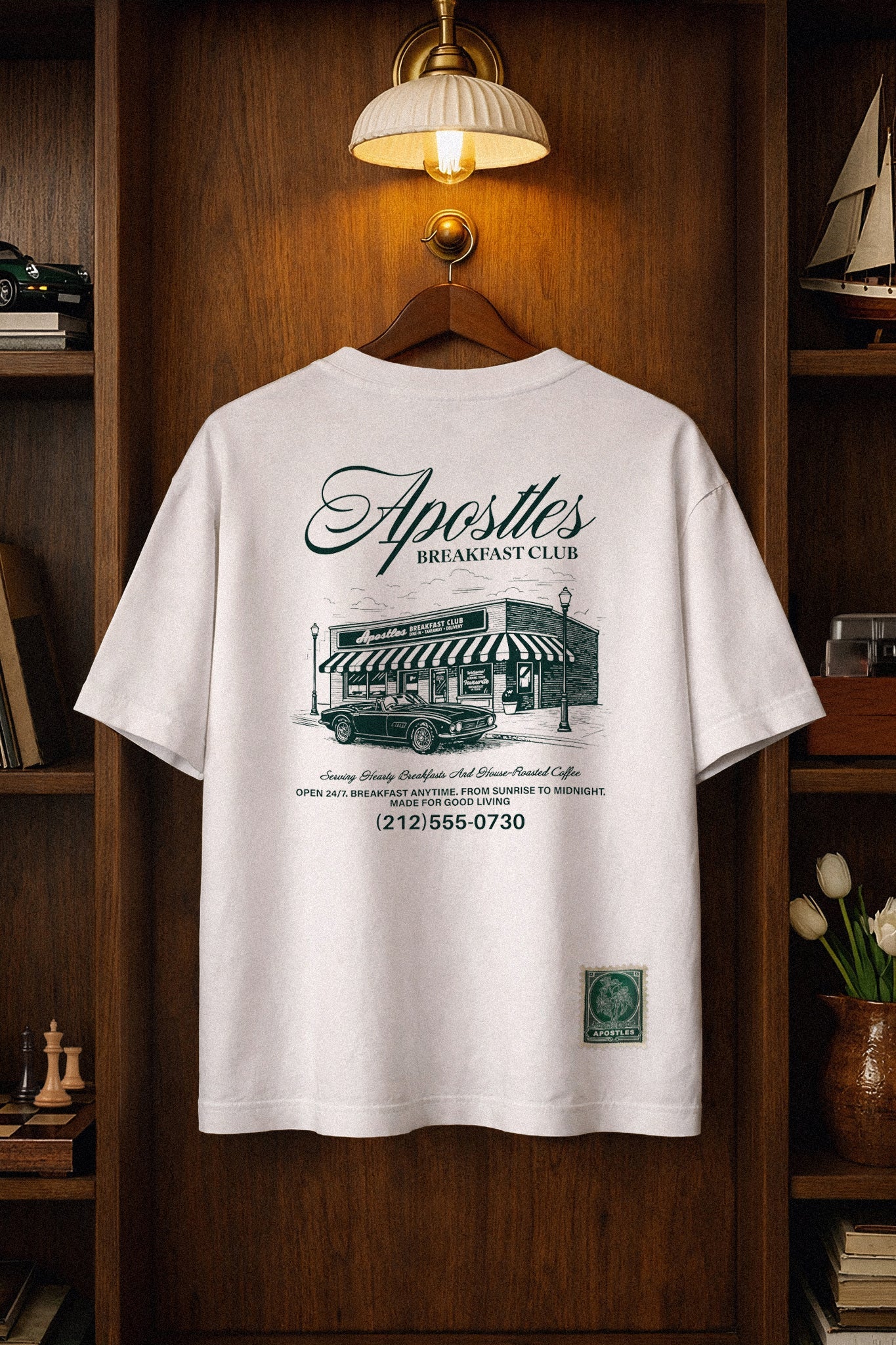 APOSTLES BREAKFAST CLUB CREW TEE – WHITE - GROGROCERY